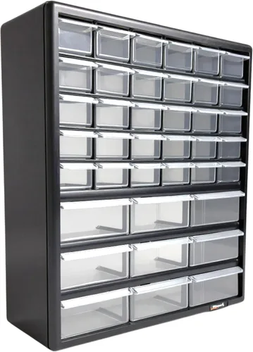 Vista 10 de Homak 12 cajones piezas de plástico organizador
