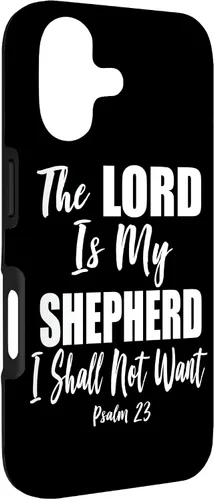 Vista 3 de The Lord is My Shepherd - Funda con versículo bíblico cristiano para iPhone 17