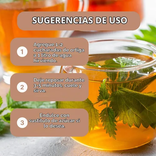 Vista 4 de Hanan Té de ortiga Hierba de hoja suelta 1.06 oz Té de ortiga seco totalmente natural, Te de Ortiga de Perú - Hierbas y suplemento 1.06 oz