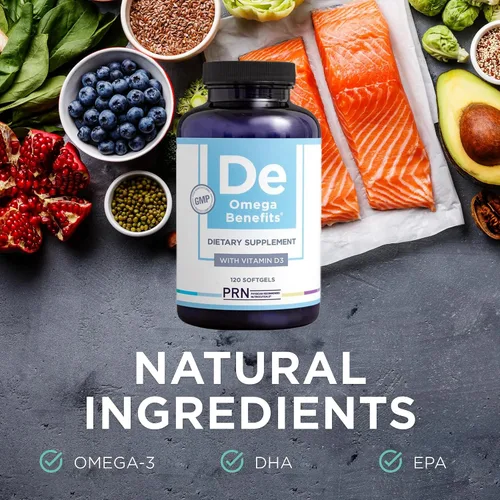 Vista 6 de Physician Recommended Nutriceuticals PRN aceite de pescado con Omega-3, 120 comprimidos blandos, 1 Fish Oil Omega 3 Supplements with 1680 mg EPA &