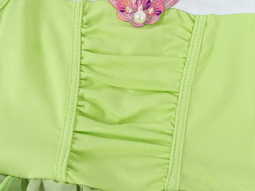 Vista 5 de AmzBarley Mameluco de princesa para bebé, disfraz de Halloween con diadema, traje de fiesta de primer cumpleaños