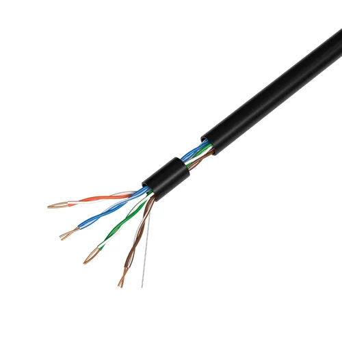 Vista 3 de Cables Direct Online Cat5e Cable sólido de 24 AWG de 500 pies, UTP Cat5, red a granel, alambre de aluminio revestido de cobre (UTP, interior, negro)