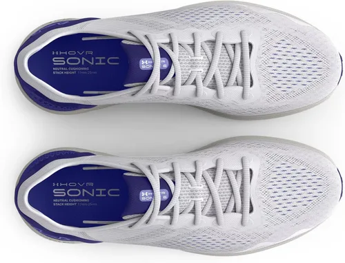 Vista 4 de Under Armour HOVR Sonic 6 - Tenis de correr para mujer, NegroBlanco