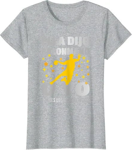 Vista 7 de Camiseta Ella Dijo El Balonmano O Yo. La Extraño, Negro