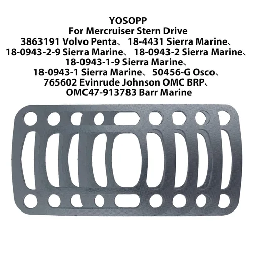 Vista 3 de Juntas para motor Volvo - Piezas de codo de escape del mercado de accesorios para barco, OMC Cobra V6 V8 Colector Riser 4pcs - 3850496 3863191