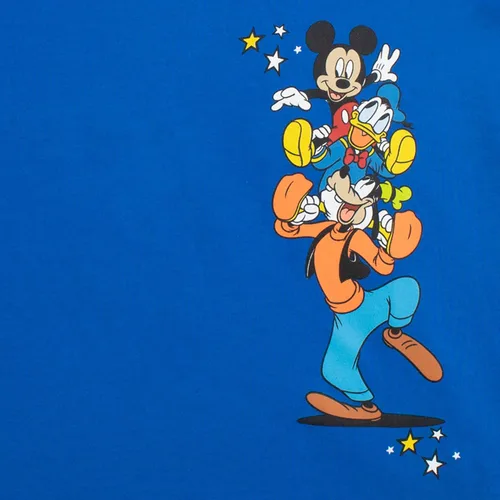 Vista 3 de Disney Camiseta de Mickey Mouse para niños, paquete de 2, azul, blanco