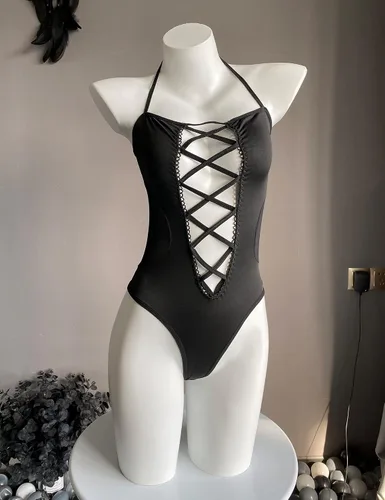 Vista 2 de SINROYEE Lencería sexy japonesa de anime para cosplay, ropa interior traviesa