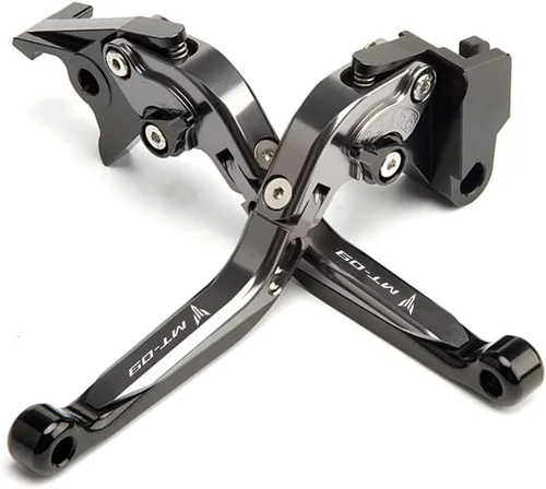 Vista 8 de ESPEEDMTC Para Yamaha MT-07 2014-2021 Aleación de aluminio CNC modificada Longitud de 6 etapas Ajustable Plegable Freno Palanca de embrague Negro