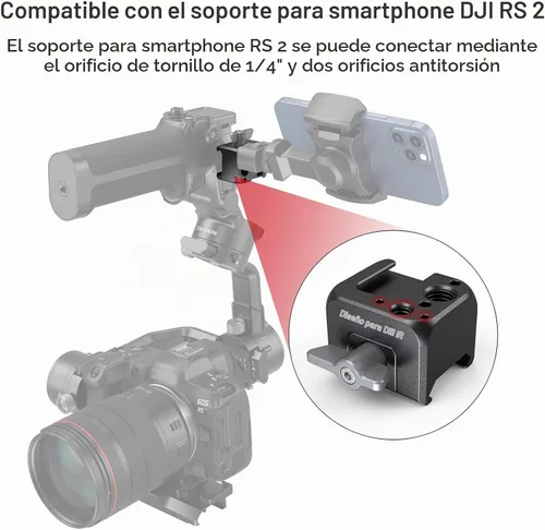 Vista 4 de SmallRig Soporte de abrazadera NATO para DJI RS 5 / RS 4 Mini/RS 2 / RSC 2 / RS 3 / RS 3 Pro/RS 3 mini/RS 4 / RS 4 Pro Gimbal - 3025