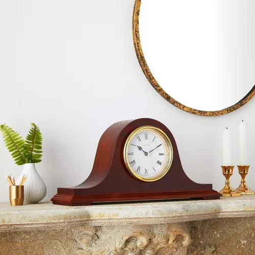 Vista 5 de Bulova B1929 Bulova Annette I - Reloj de mesa con campanada, Modelo B1929 Acabado clásico en caoba Melodía Westminster en cada hora Funciona