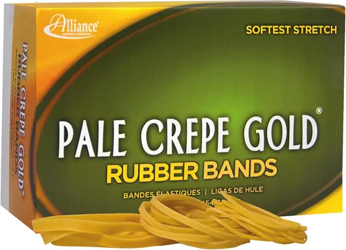 Vista 2 de Alliance Rubber 21405 - Bandas de goma Pale Crepe Gold Assorted