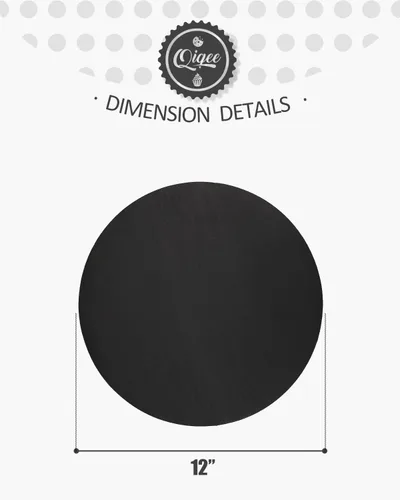 Vista 2 de qiqee 40 paquetes de tableros para tartas redondos de 12 pulgadas, base circular de cartón de grado alimenticio negro