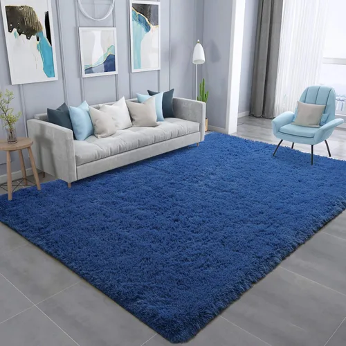 Vista 17 de Ompaa Alfombra Esponjosa, Alfombras de Área Súper Suaves y Peludas para Dormitorio y Sala de Estar - 6' x 9' Alfombra Grande de Felpa Peluda Shag