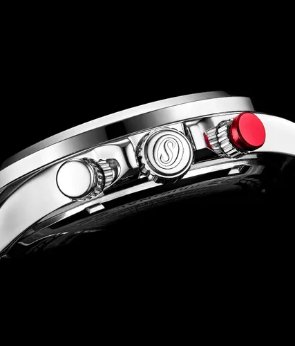 Vista 7 de STUHRLING Reloj de vestir original para hombre, reloj de aviador con correa de cuero para hombre, con fecha de 24 horas, reloj deportivo