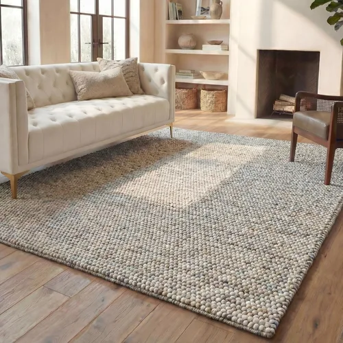 Vista 12 de SAFAVIEH Natura Collection - Alfombra decorativa, 2 x 3 pies, color beige, mezcla de lana hecha a mano, diseño texturizado, ideal para pasillo
