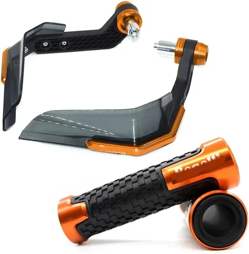Vista 13 de Para Benelli BJ500 BJ250 TRK 502 TNT 300 600 trk502X protector de manillar de motocicleta protector de mano protector de parabrisas (color negro)