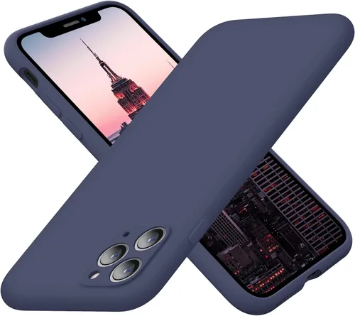 Vista 11 de Cordking Funda de silicona diseñada para iPhone 11 Pro, ultra delgada, a prueba de golpes, con forro de microfibra suave antiarañazos, protección
