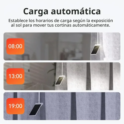 Vista 5 de SwitchBot Cargador de panel solar para cortina 3 - Mejora de rendimiento, fácil de usar, admite carga con poca luz, panel solar inteligente