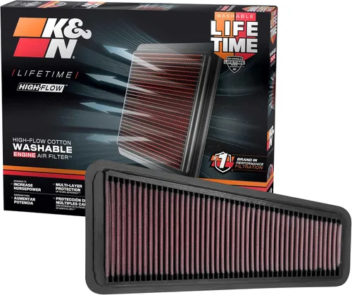 Vista 8 de K&N Filtro de Aire del Motor: Filtro de Aire de Reemplazo de Larga Vida de 18,000 Millas: Compatible con Camiones y SUV V6 de Tamaño Mediano