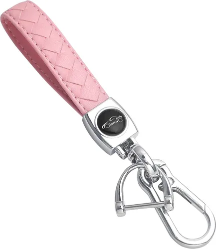 Vista 5 de llavero de coche, llavero universal de llave de coche resistente de cuero para hombres y mujeres