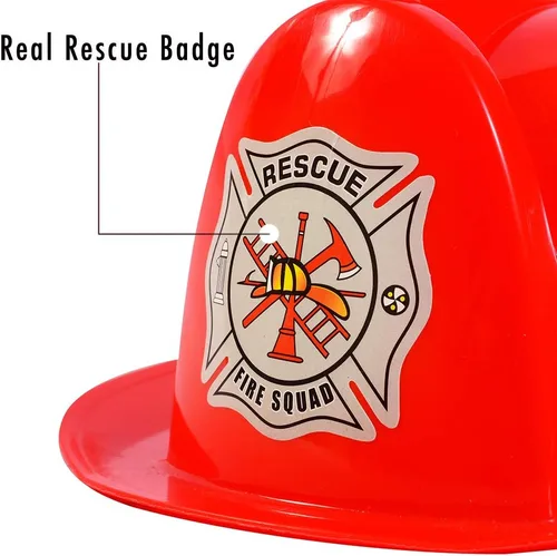 Vista 5 de Funny Party Hats - Sombreros de disfraz para niños: Sombrero de policías y bomberos para juegos de rol con luces, talla única