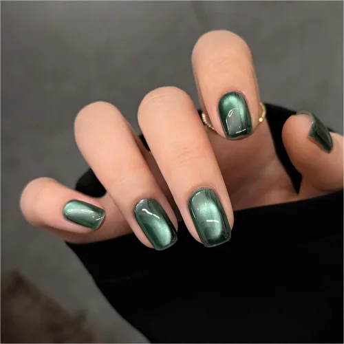 Vista 102 de GAOY Esmalte de uñas de gel Brown Cat Eye, 4629 azul ámbar, 0.5 fl oz Ámbar azul