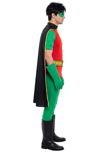 Vista 4 de Disfraz de Robin de DC Comics de los años 1990 para hombre Multicolor