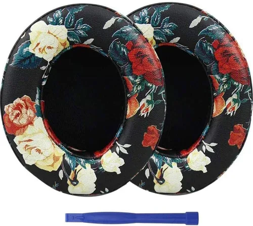 Vista 10 de Beats Studio 3 Almohadillas para los oídos, almohadillas de repuesto de piel con proteína de espuma viscoelástica, almohadillas de repuesto