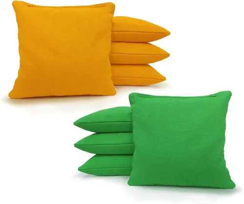 Vista 100 de Tailgating Pros Bolsas de cornhole reglamentarias – Juego de 8 – Relleno de maíz y hecho a mano, más de 25 opciones