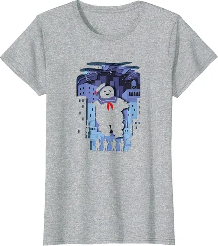 Vista 7 de Ghostbusters Experimental Depth Stay Puft - Camiseta, gris, S