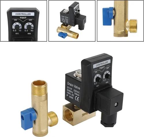 Vista 6 de AC 220V 1/2" automático electrónico cronometrado compresor de aire auto válvula de drenaje