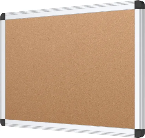 Vista 12 de VIZ-PRO Tablero de anuncios de corcho, 48 X 24 pulgadas, marco de aluminio plateado