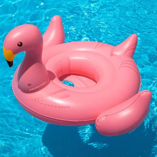 Vista 2 de Swimline Flotador inflable para asiento de bebé flamenco