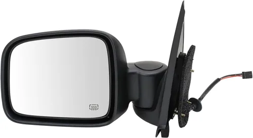Vista 55 de TRQ Espejo plegable con calefacción eléctrica del lado del conductor con indicador de punto ciego pintura a juego negro liso compatible con Kia