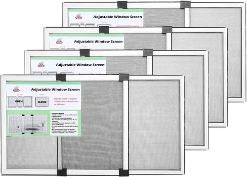 Vista 8 de FLYZZZ - Protector ajustable, deslizable y expansible para ventanas con marco de aluminio con dos modos de colocación, horizontal
