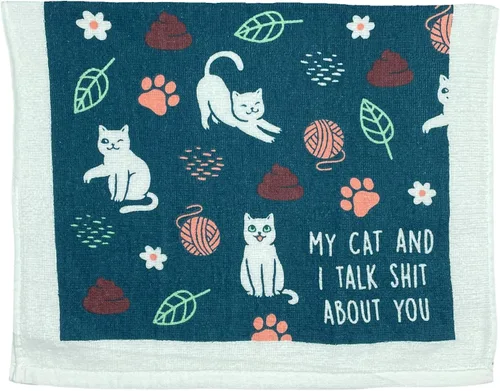 Vista 15 de Crazy Dog T-Shirts Cat Lady Funny Kitten Lovers - Toalla de té