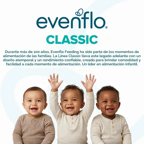 Vista 2 de Evenflo Feeding Botellas clásicas de vidrio giratorias, 4 onzas (paquete de 6)