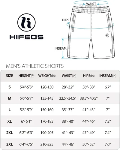 Vista 6 de Pantalones cortos deportivos para hombre, para correr, gimnasio, senderismo, pantalones cortos de entrenamiento para hombre de 7 pulgadas, cómodos