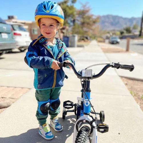 Vista 6 de JOYSTAR Whizz Kids Bike 12 14 16 18 Inch Kids' Bicycle for Toddler and Kids Ages 2-9 Years Old, BMX Style Boys Bike with Training Wheels, Children