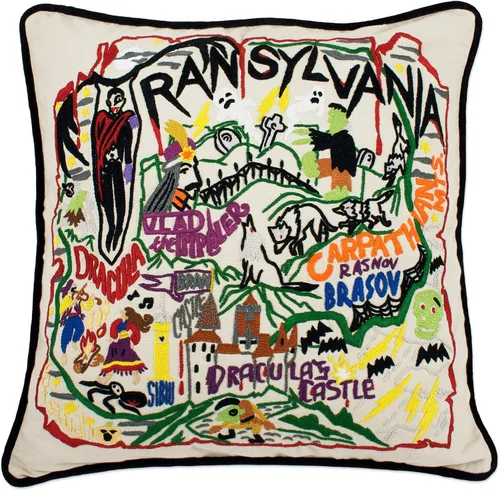 Vista 93 de Catstudio Portland (Oregon) - Almohada decorativa bordada