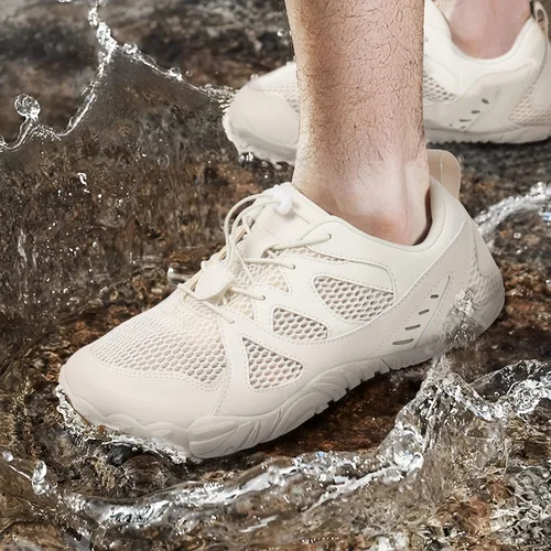 Vista 6 de Lefflow Zapatos de agua de senderismo para mujer, minimalistas, para playa, piscina, caminar, zapatos deportivos Caja de punta ancha