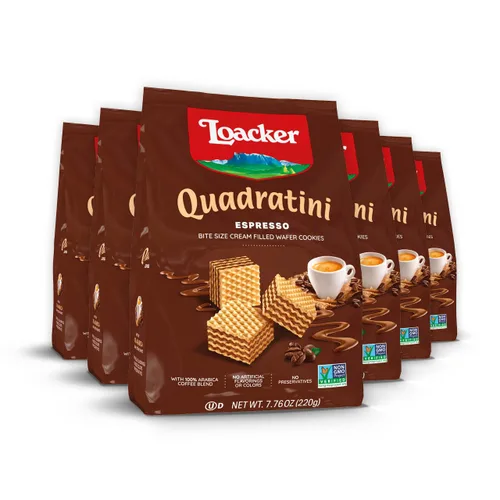 Vista 10 de Loacker Quadratini - Obleas de yogur de arándano de tamaño pequeño