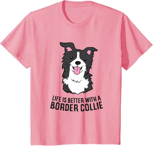 Vista 49 de Camiseta Border Collie Owner Life Is Better With a Border Collie Dog, Blanco, S