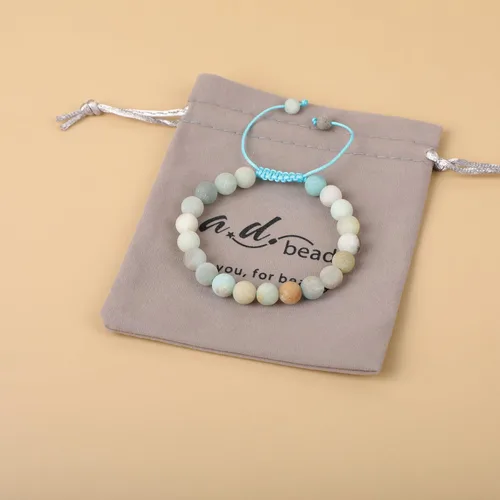 Vista 20 de AD Beads Pulseras de piedras preciosas unisex de 0.315 pulgadas (0.315 in), macramé curativo ajustable de 7 a 9 pulgadas Usa esta pulsera