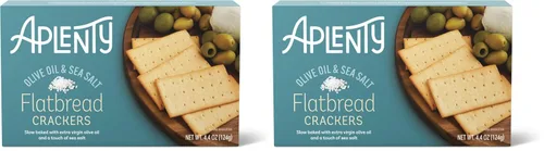 Vista 10 de Aplenty, Galletas de Pan sin Levadura con Aceite de Oliva y Sal Mar, 4.4 oz