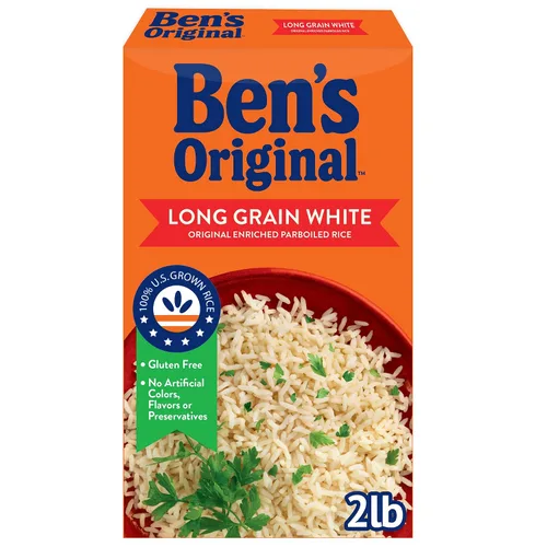 Vista 11 de BEN'S ORIGINAL Arroz parhervido enriquecido original blanco de grano largo, 1 libra (paquete de 12) 1 libra