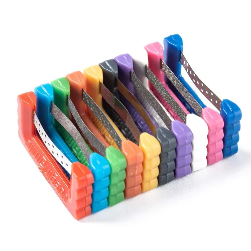 Vista 2 de Kit de reducción interproximal de esmalte para ortodoncia dental, 10 piezas