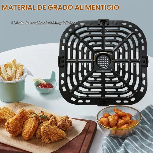 Vista 3 de Sartén para freidora de aire instantáneos Pot Vortex Plus 6 en 1 6 cuartos de galón XL freidoras de aire, antiadherentes mejoradas, bandeja de placa
