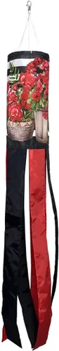 Vista 4 de Girasoles a cuadros Verano Windsock 40" L Briarwood Lane