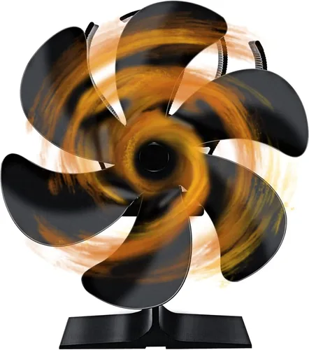 Vista 9 de Ventilador de estufa de leña, ventiladores de estufa de tubería para quemador de leña de leña, chimenea Slient, distribución de calor eficiente